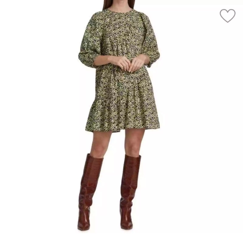 Rails Louise minidress high round neck, 3/4 blouson sleeves worn once EUC